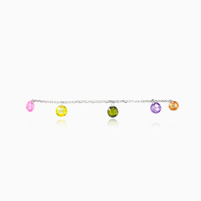 Silver mosaico dangling bracelet woman Bracelets Mosaico