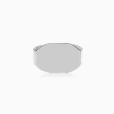 Wide octagonal silver ring man Rings High polished