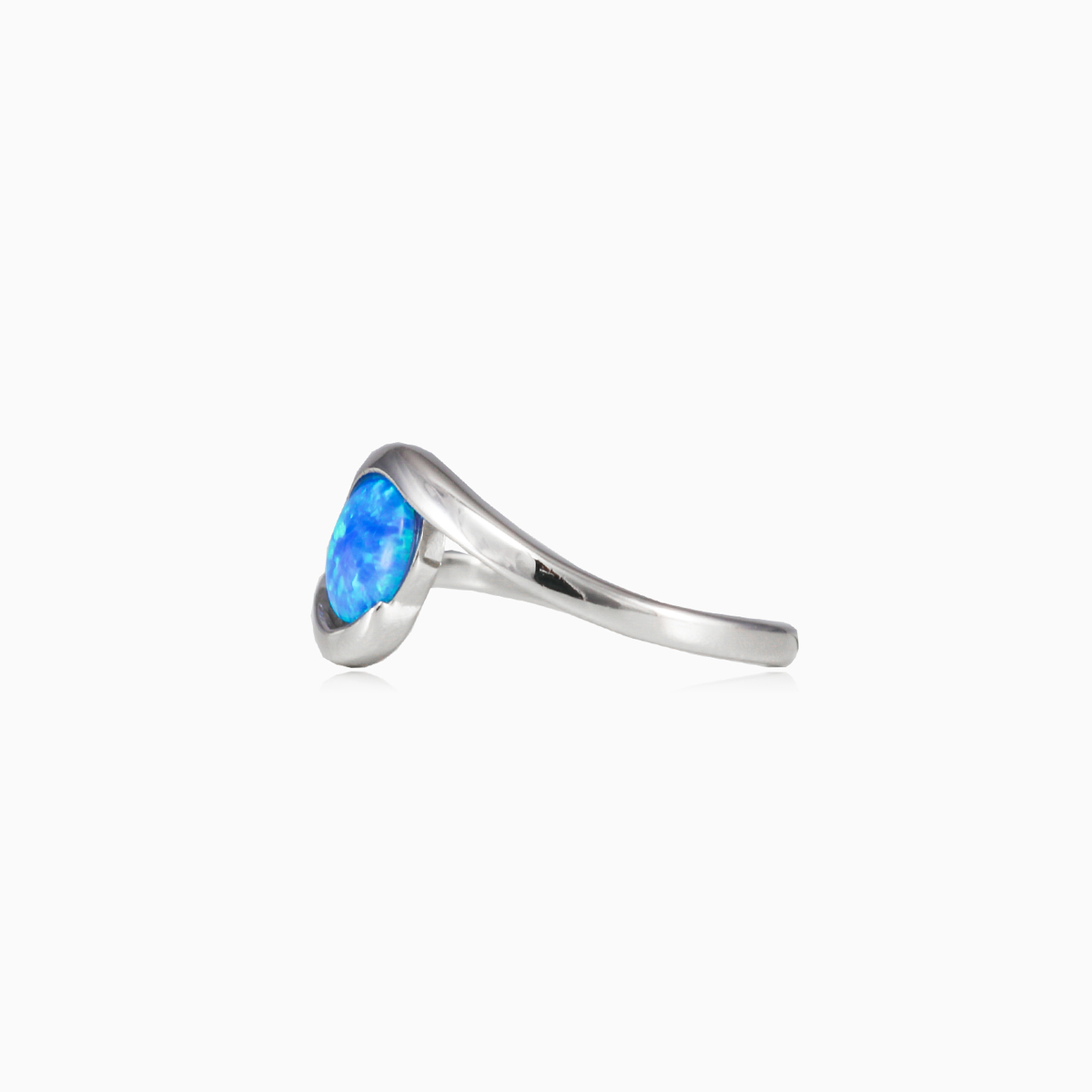 Softly twisted blue opal ring woman Rings Colorino N.2