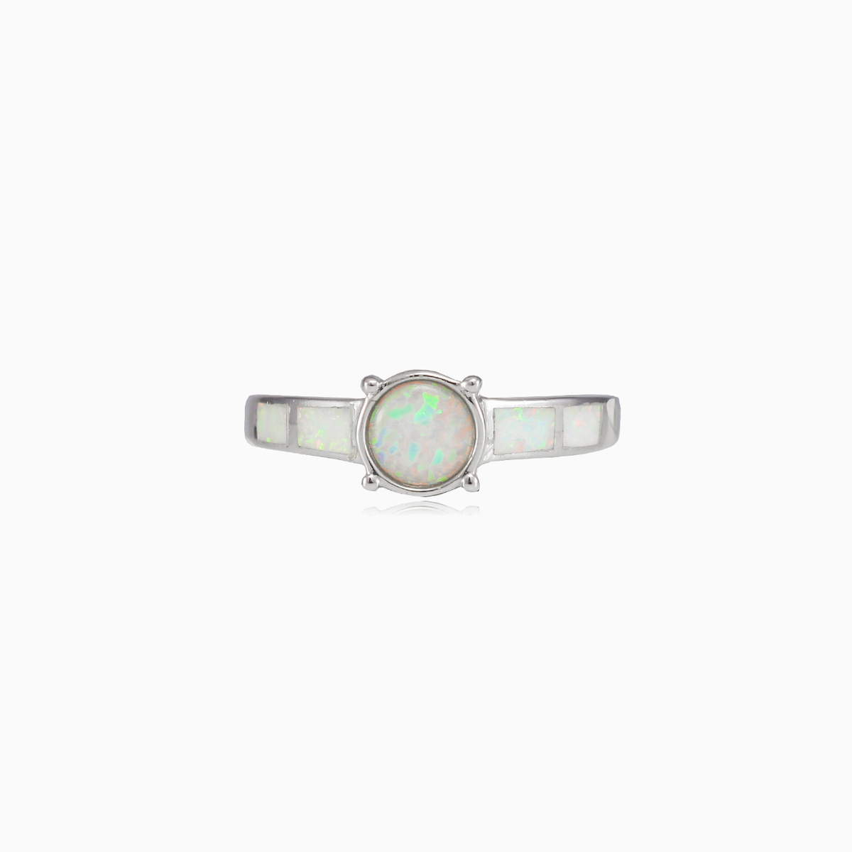 Hip white opal ring woman Rings Colorino N.1