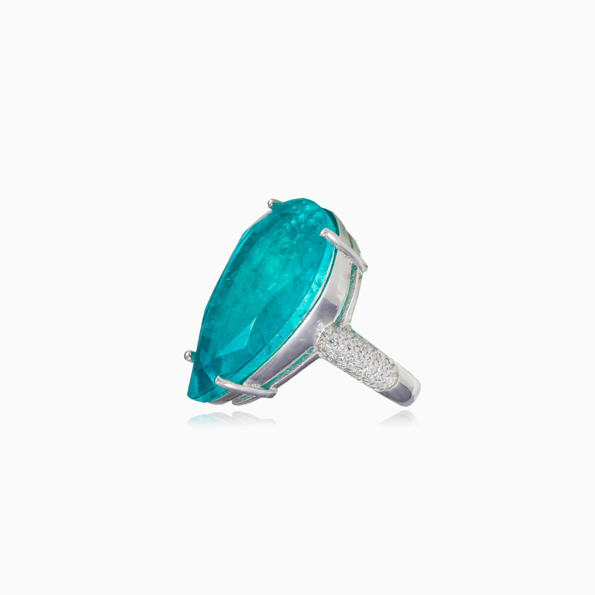 Bague paraiba à tourmaline poire femme Bagues Colorino N.2