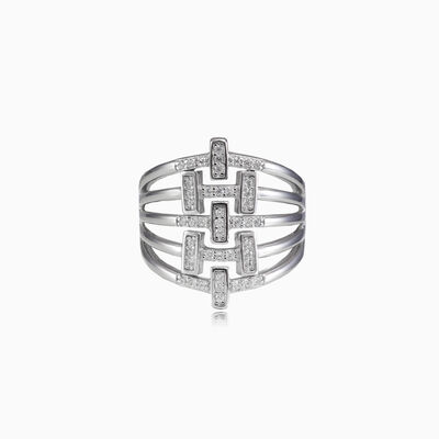 Belted silver ring woman Rings Shine bright