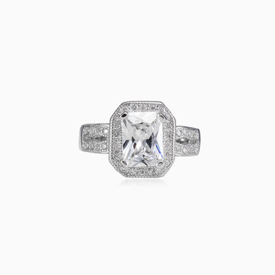 Emerald crystal ring woman Engagement rings Halo