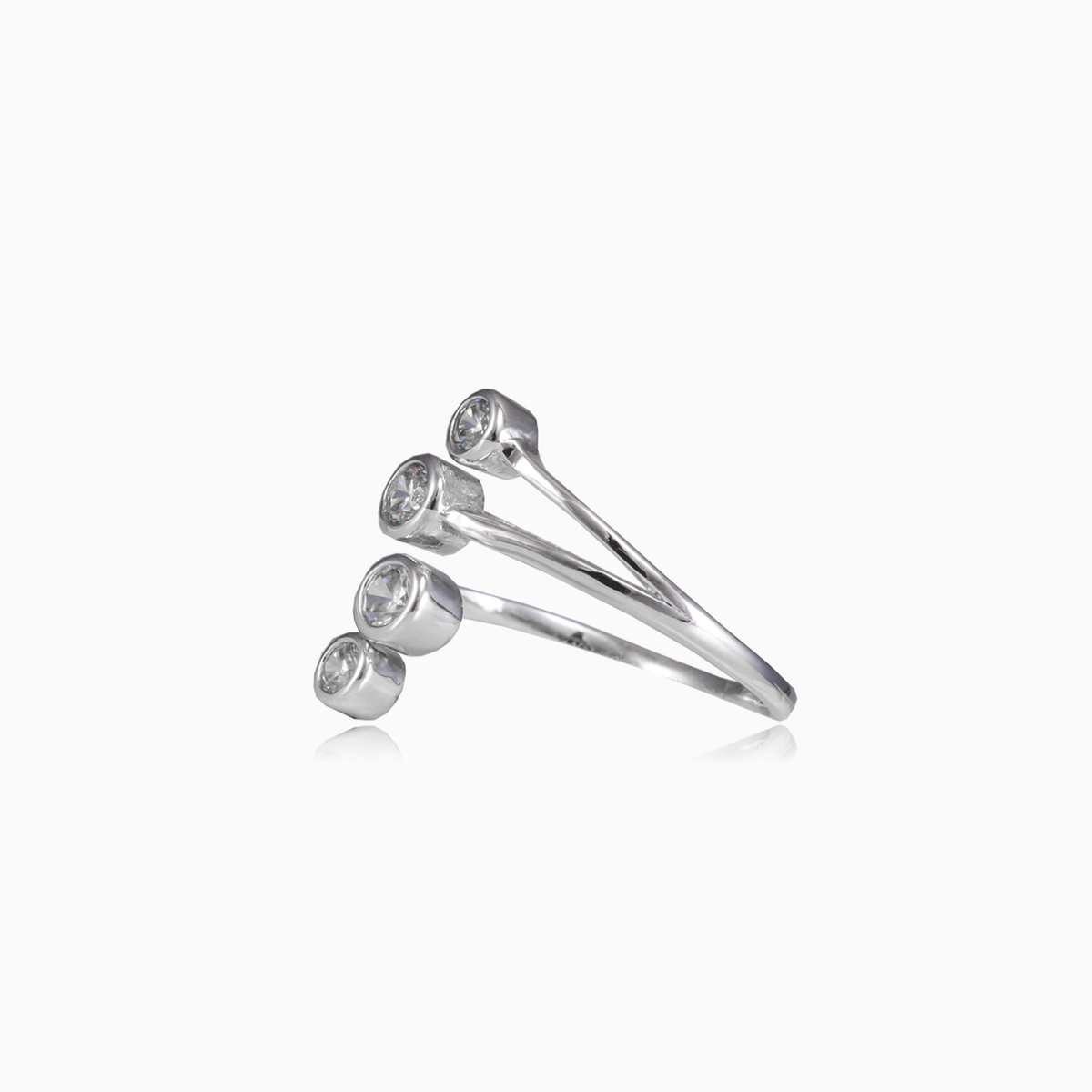 Four crystals ring woman Rings Shine bright N.2