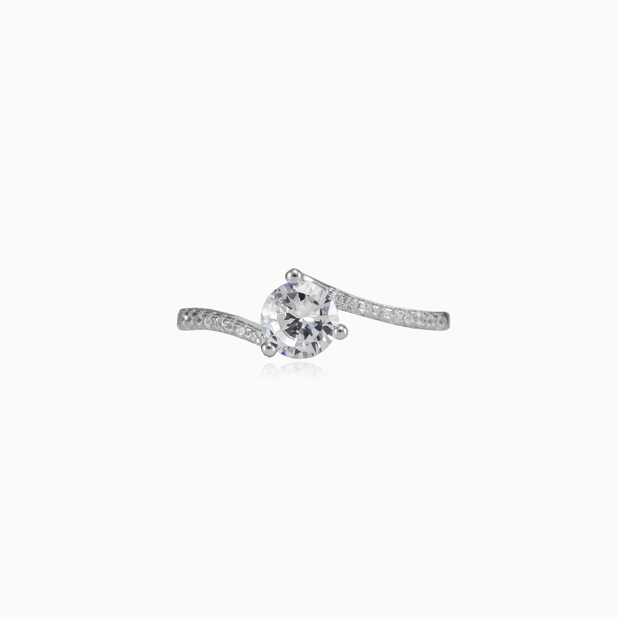 Twisted three prong ring Женские Помолвочные кольца Shine bright N.1