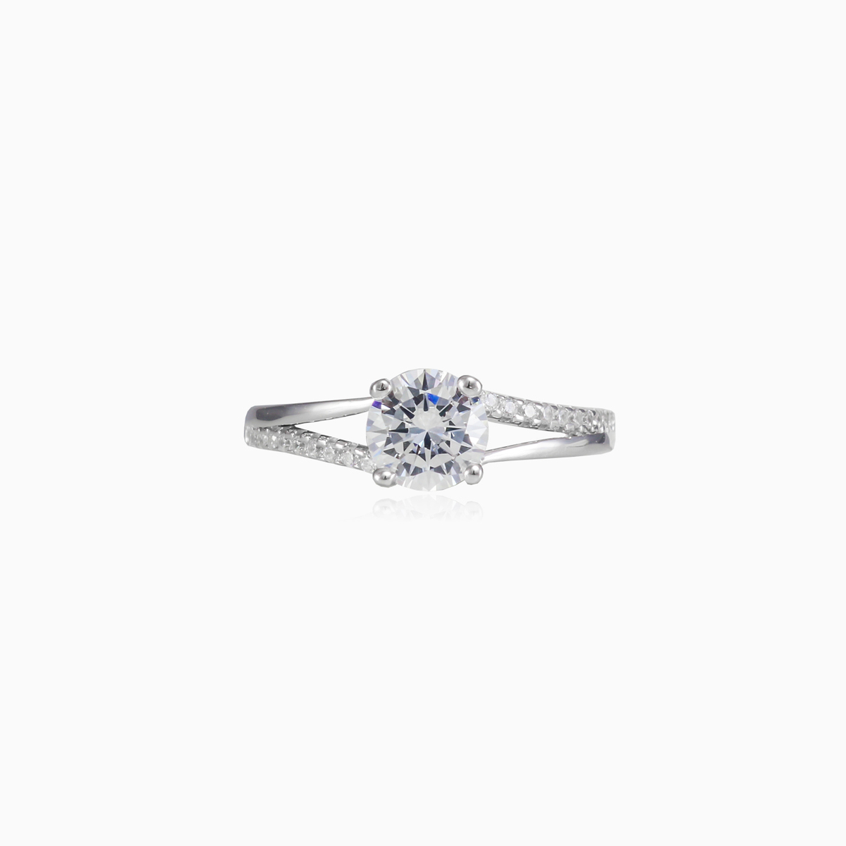 Double sided accent crystal ring woman Engagement rings Shine bright N.1