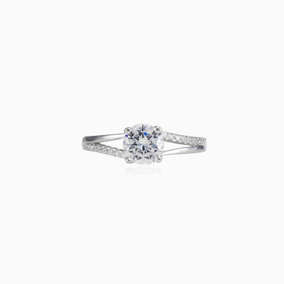 Bague en cristal accentué double face femme Bagues de fiançailles Shine bright