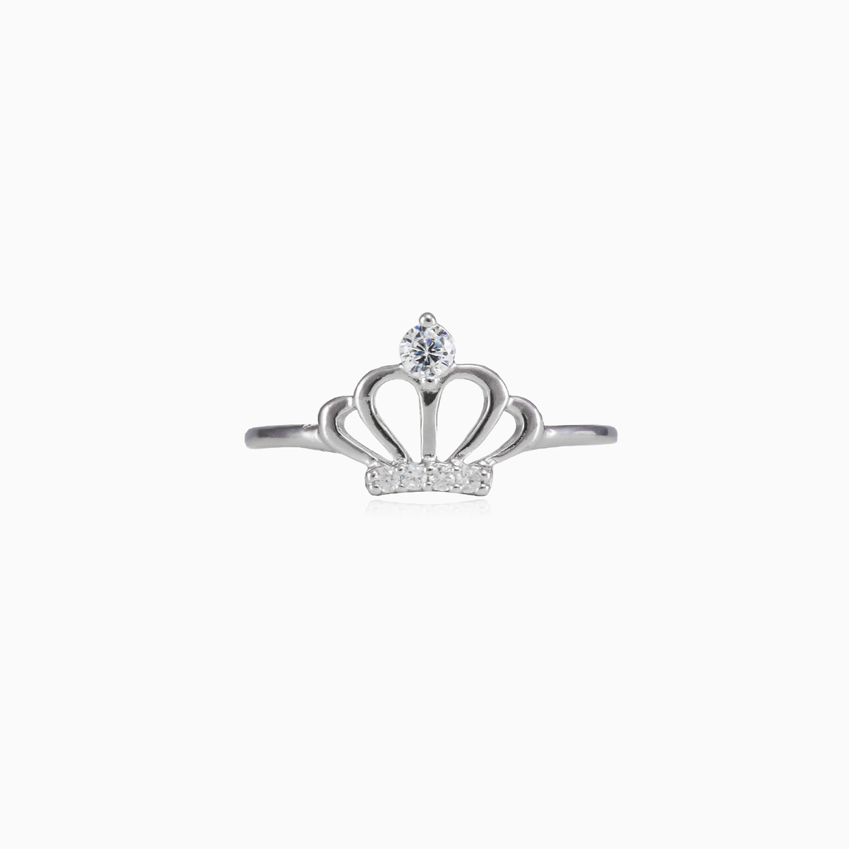 Crown silver ring woman Rings Shine bright N.1