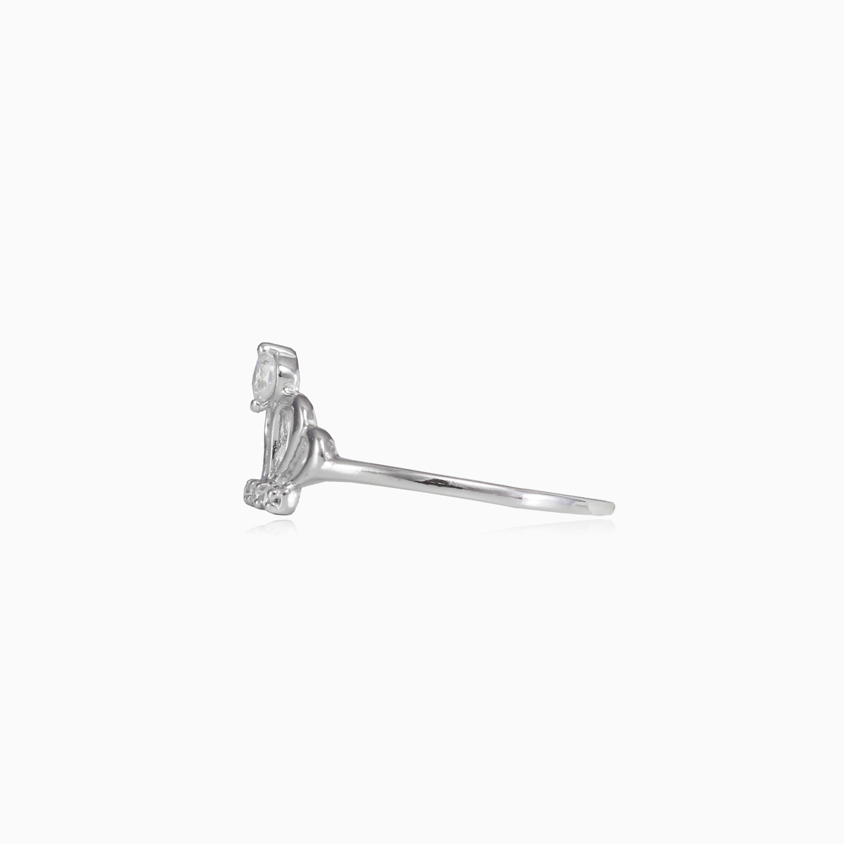 Crown silver ring woman Rings Shine bright N.2