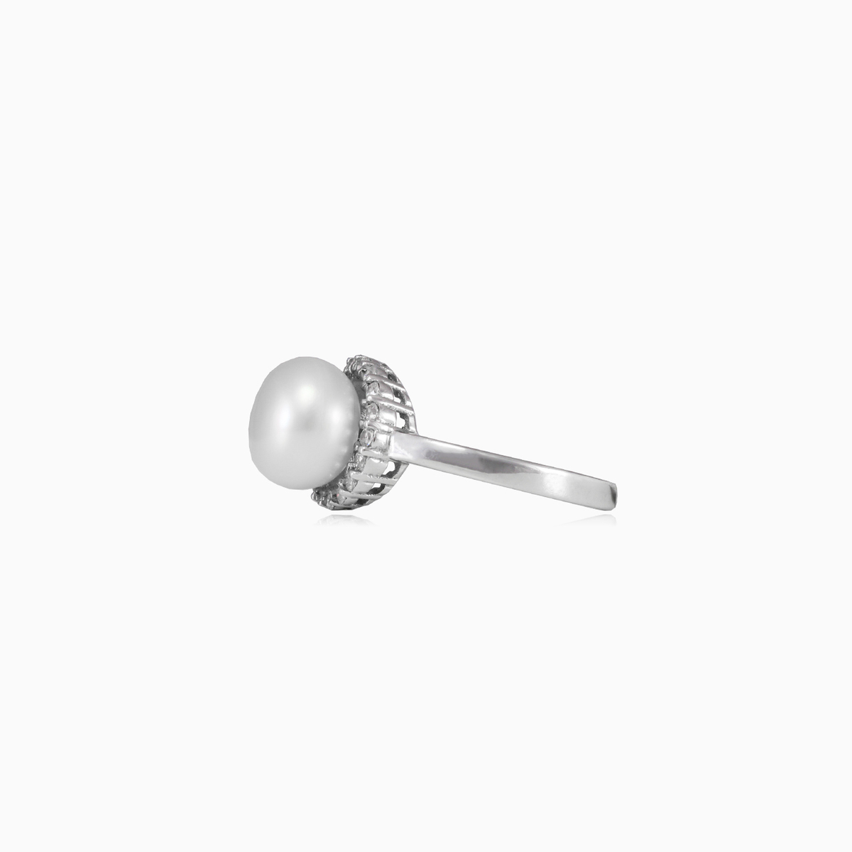 Moon pearl ring woman Rings Shine bright N.2