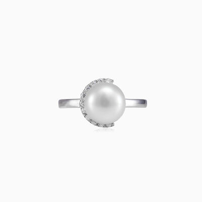 Moon pearl ring woman Rings Shine bright