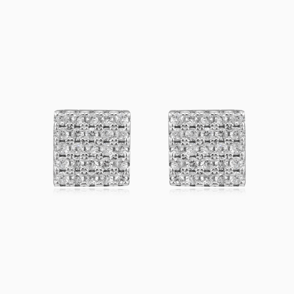 Boucles d'oreilles carrées brillantes unisex Boucles d'oreilles Shine bright N.1