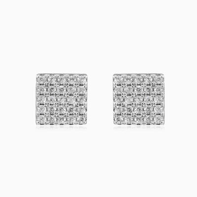 Shiny square earrings unisex Earrings Shine bright
