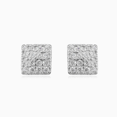 Soft square stud earrings woman Earrings Shine bright