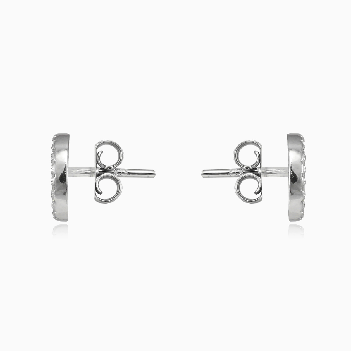 Flat heart earrings woman Earrings Lovely N.2