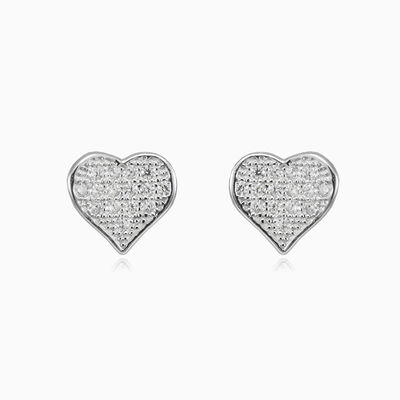 Flat heart earrings woman Earrings Lovely
