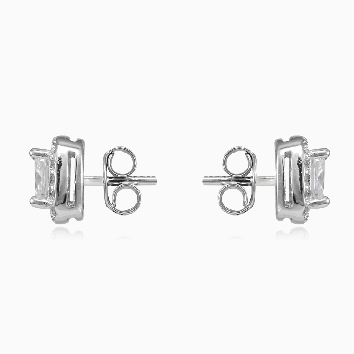 Square royal studs unisex Серьги Halo N.2