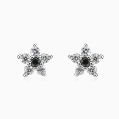 Onyx star stud earrings woman Earrings Shine bright