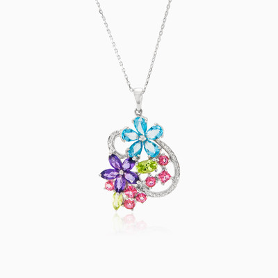 Spring flowers woman Pendants Brillantino