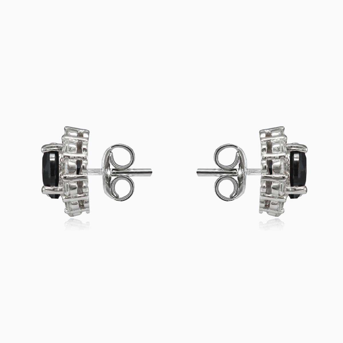 Royal black onyx studs Женские Серьги Halo N.2