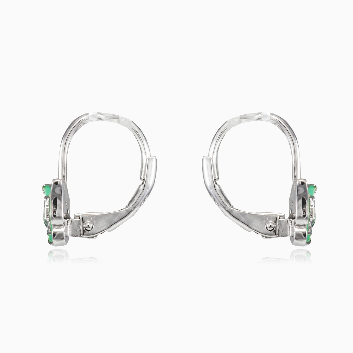 Green butterfly earrings Женские Серьги Bambine N.2