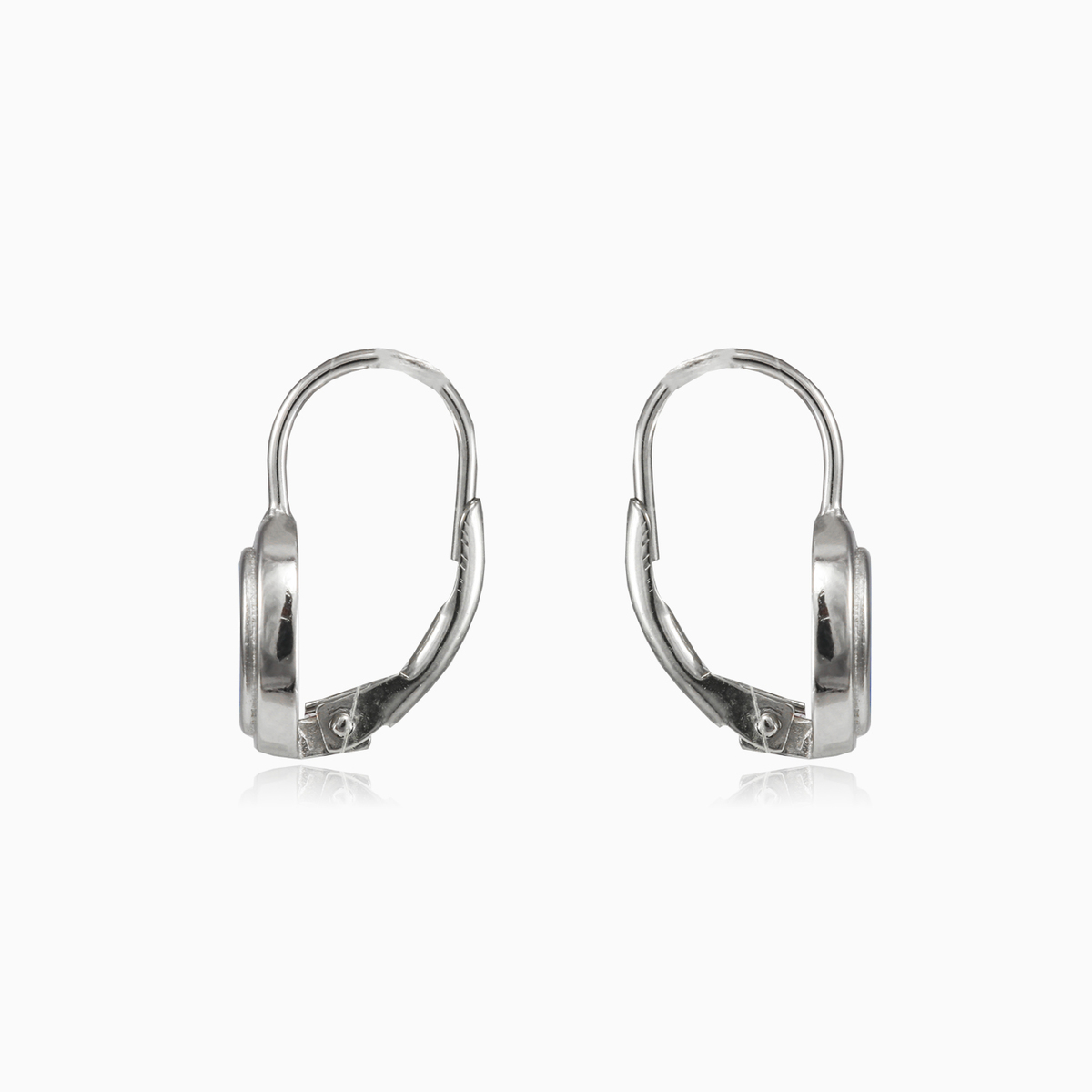 Plain white opal oval lever earrings woman Earrings Colorino N.2