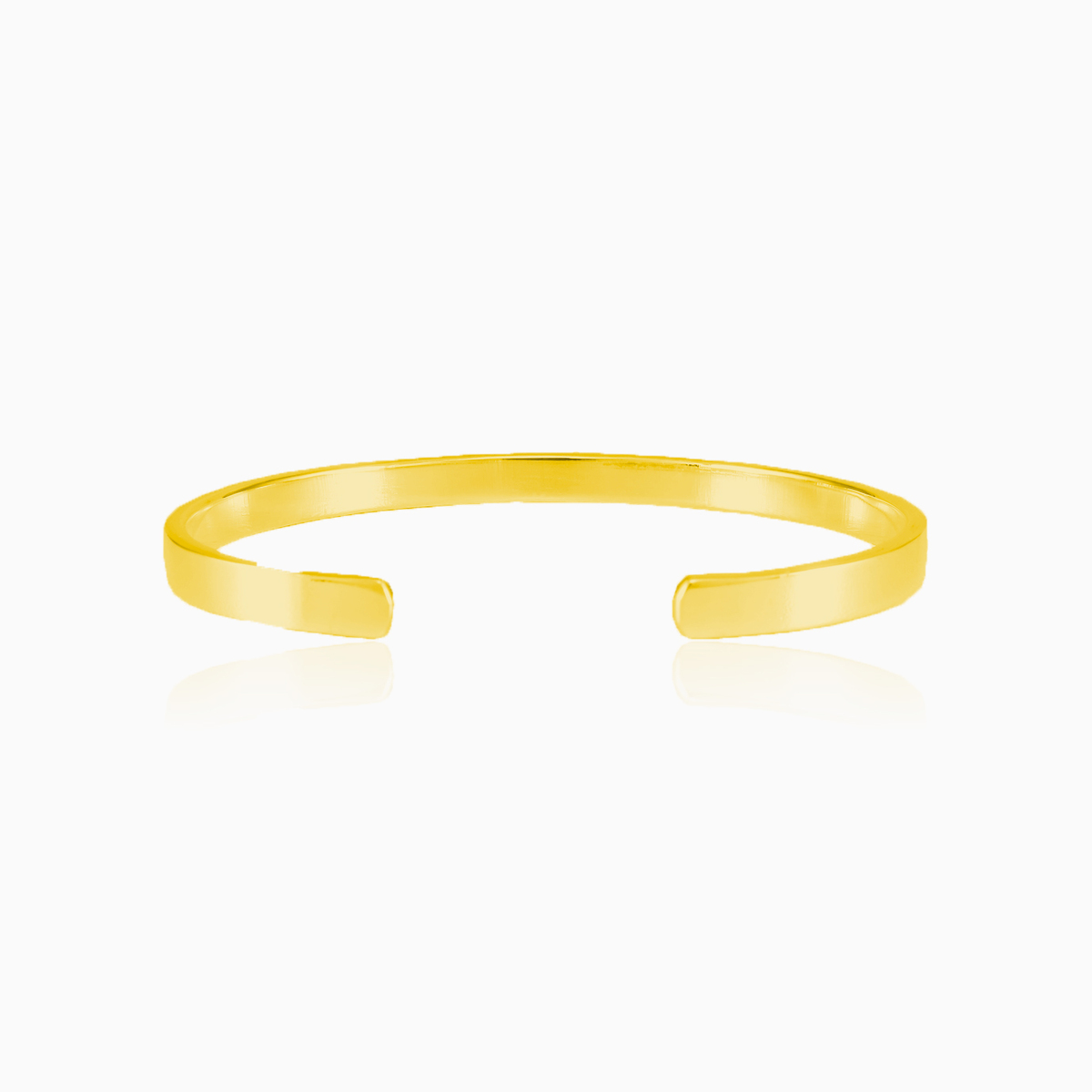Plain gold cuff bracelet unisex Браслеты Rustico N.2