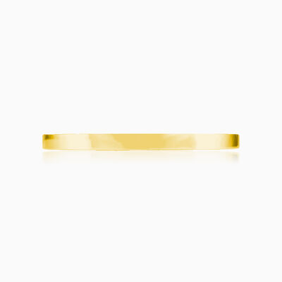 Plain gold cuff bracelet unisex Bracelets Rustico