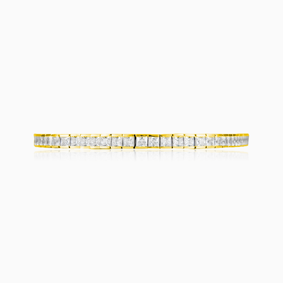 TENISOVÝ NÁRAMEK POZLACENÝ SQUARE unisex Náramky Shine bright N.1