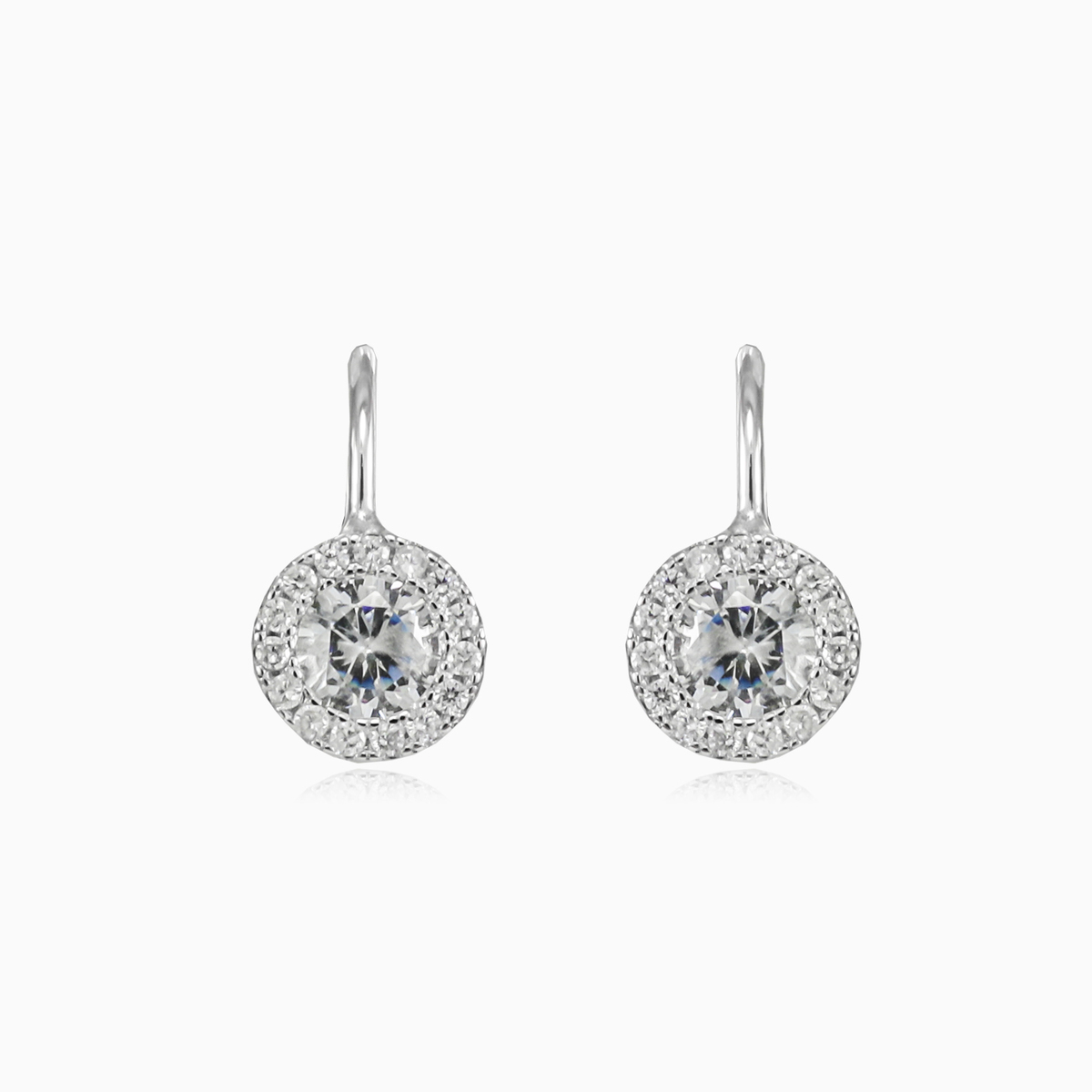 Tiny round drop earrings woman Earrings Halo N.1
