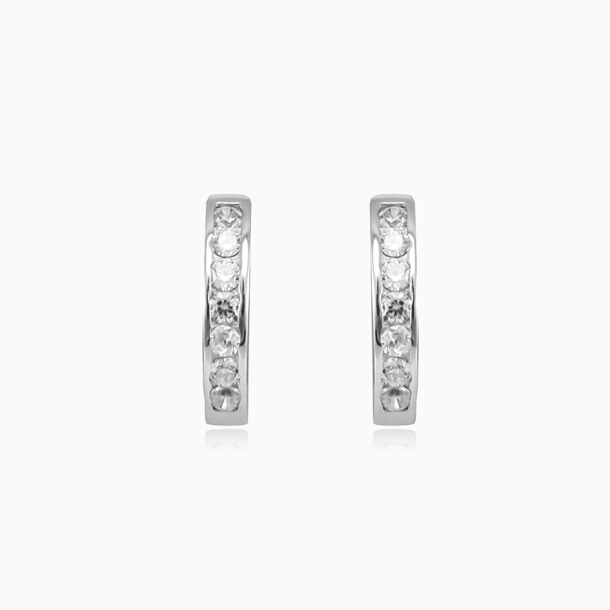 Crystal huggie earrings woman Earrings Shine bright N.1