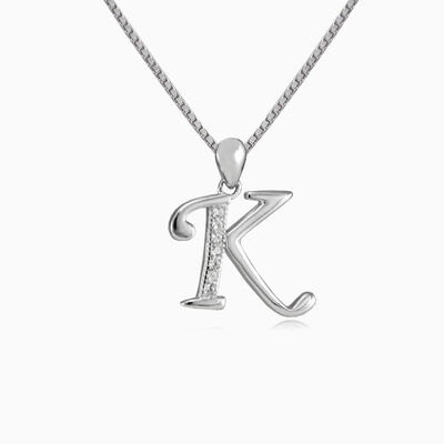 Letter K pendant woman Pendants Letters