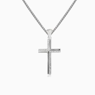 Zig zag crystal cross unisex Přívěsky Santa Croce