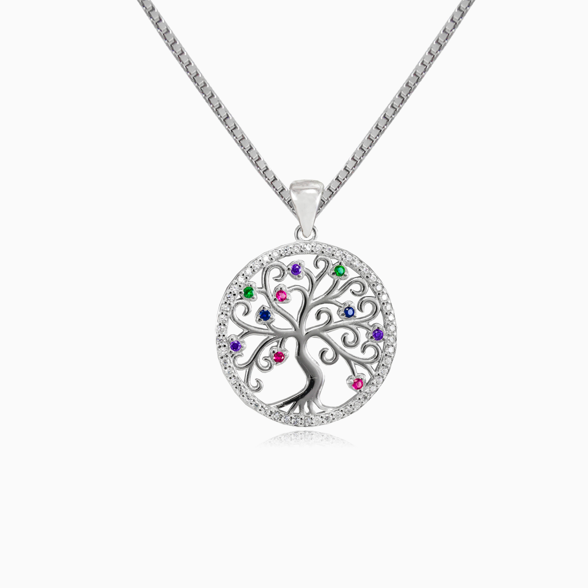 Joli arbre de vie coloré femme Pendentifs Tree of life N.1