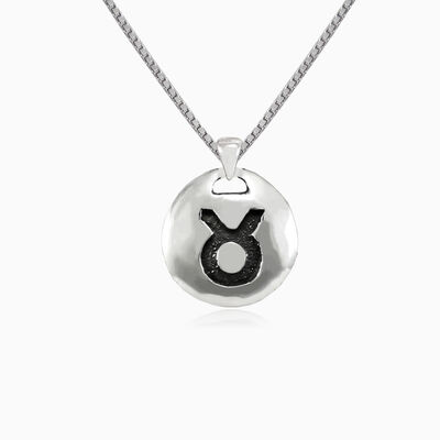 Taurus silver pendant unisex Pendants Zodiac signs