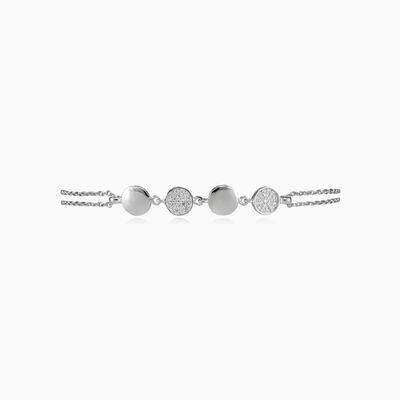Circles crystal silver bracelet woman Bracelets Shine bright