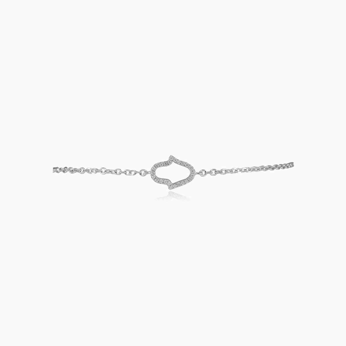 Hamsa crystal line bracelet woman Bracelets Simbólico N.1