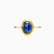 Boucles d'oreilles classiques en quartz bleu  femme Bagues Tinge