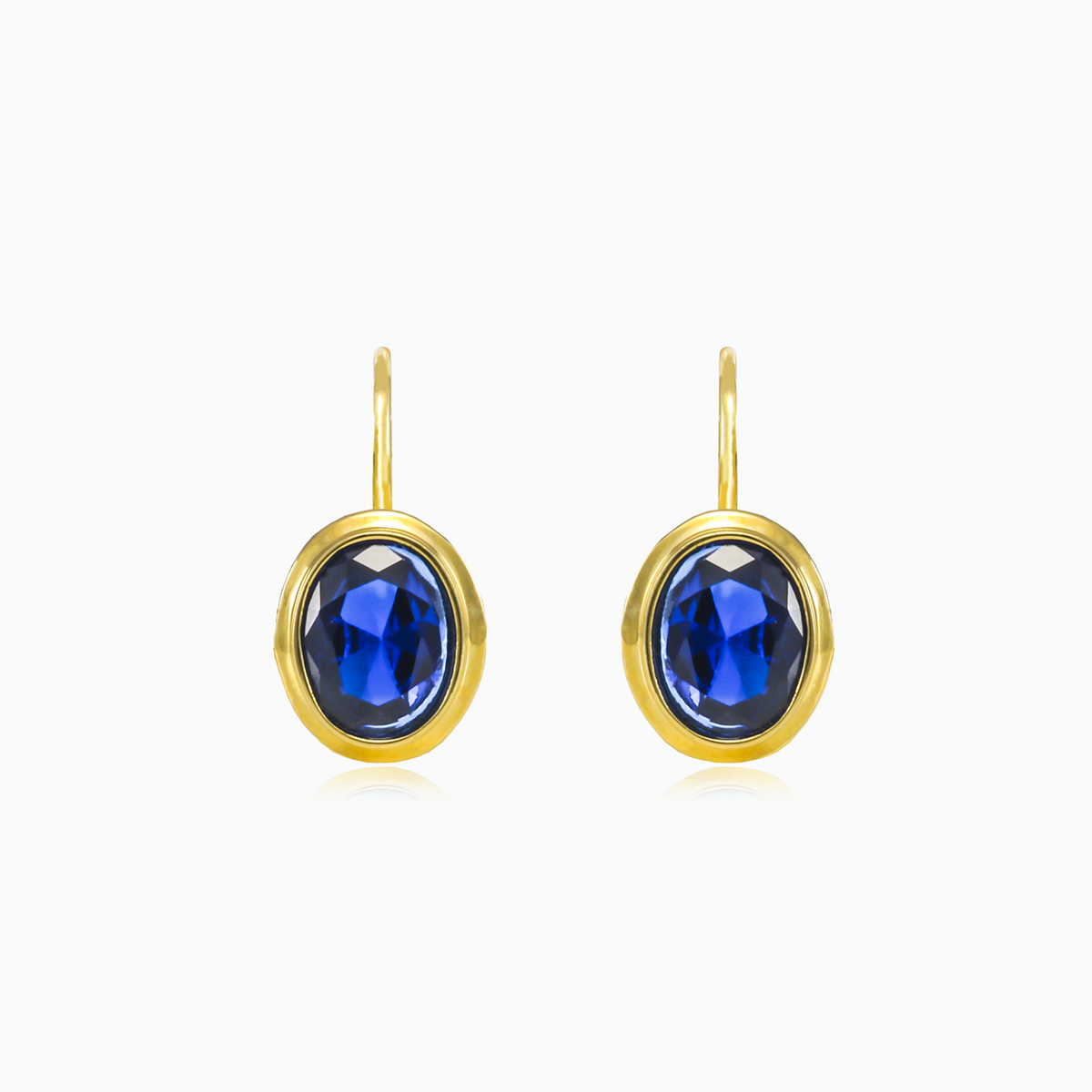 Classic blue quartz earrings Женские Серьги Tinge N.1