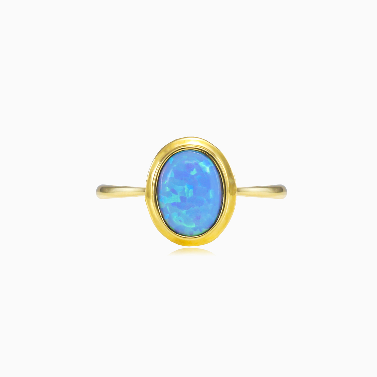 Classic blue opal ring Женские Кольца Tinge N.1