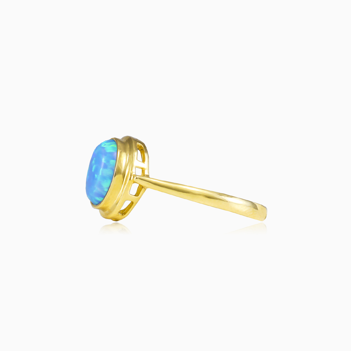 Classic blue opal ring Женские Кольца Tinge N.2