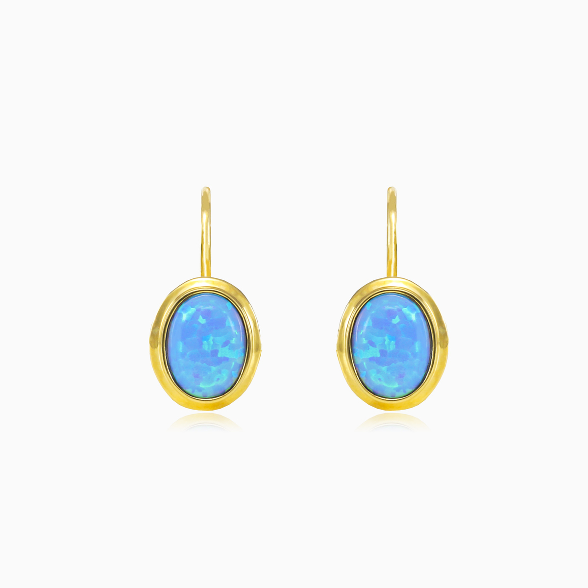 Classic blue opal earrings Женские Серьги Tinge N.1