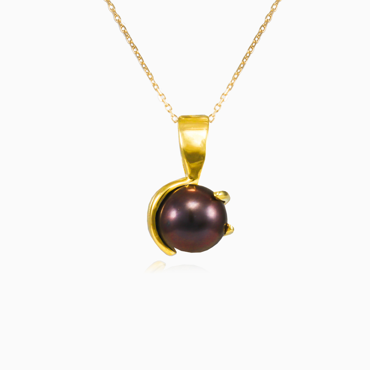 Pendentif unique en perle noire femme Pendentifs Tinge N.1