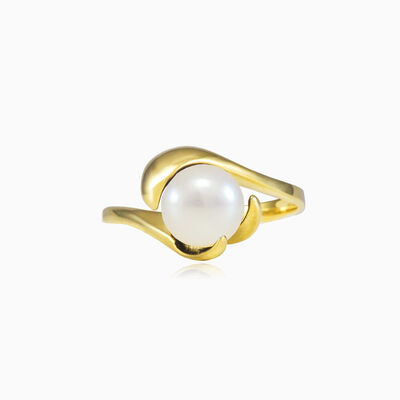 Unique white pearl ring woman Rings Tinge