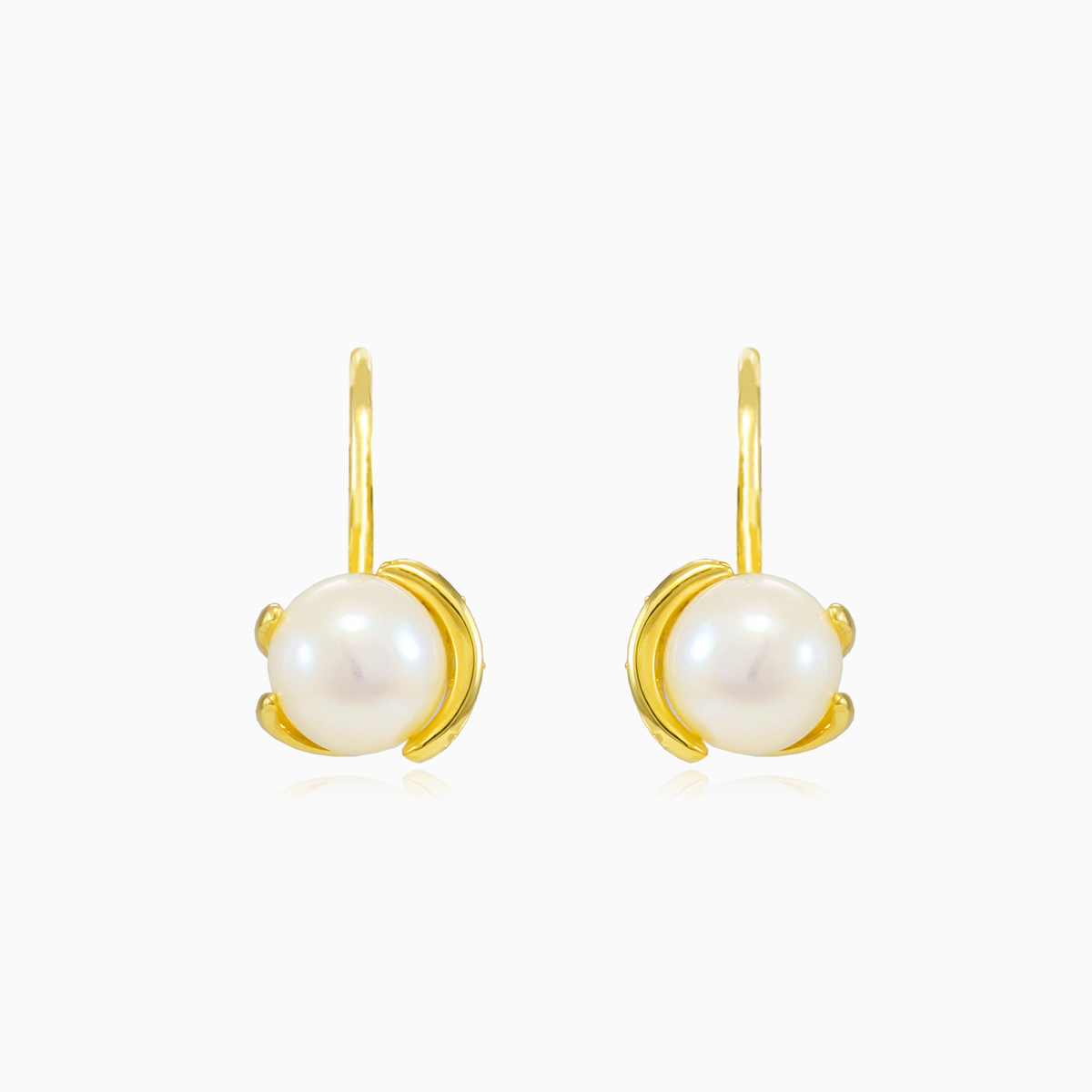 Unique white pearl earrings Женские Серьги Tinge N.1