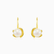 Unique white pearl earrings dámské Náušnice Tinge