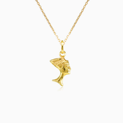 Gold nefertiti pendant unisex Pendants Simbólico