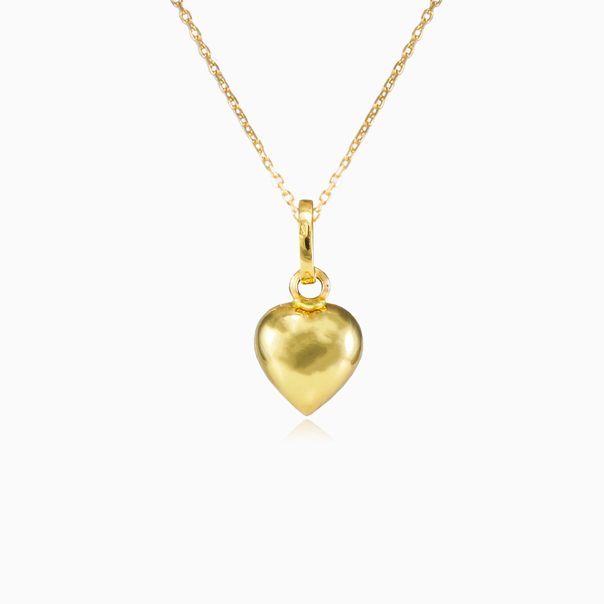 Colgante simple de corazón de oro mujer Colgantes Lovely N.1