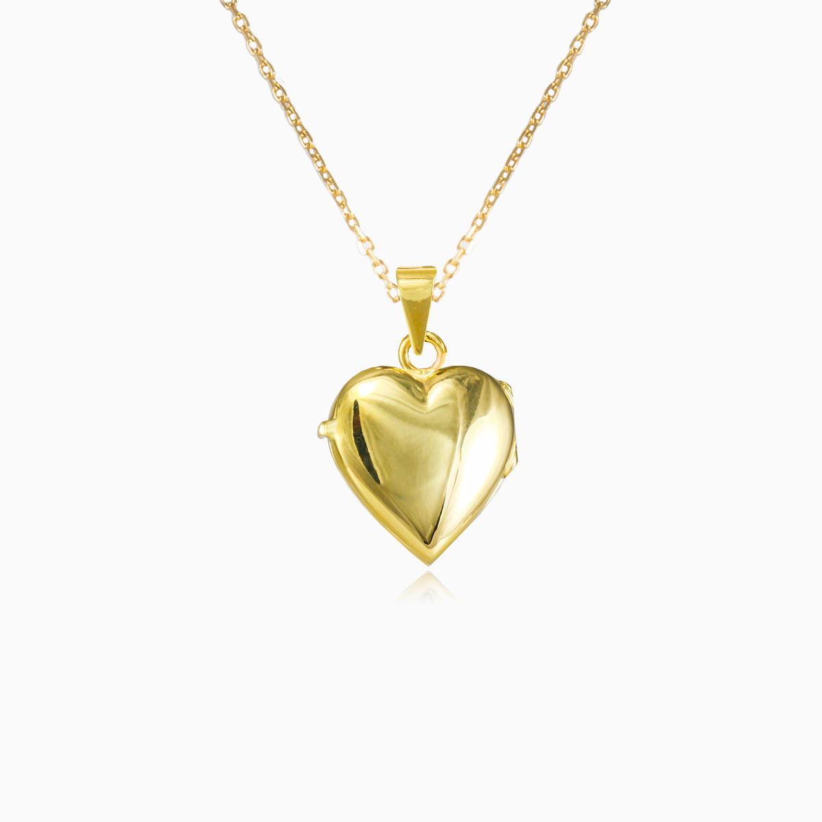 Medallón de corazón de oro mujer Colgantes Lovely N.5