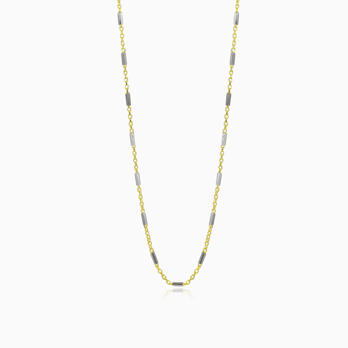 Cadena cable y barras de oro unisex Cadenas Harmony N.1